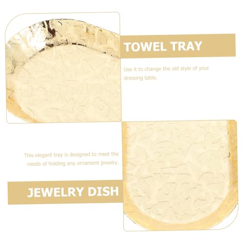 Ipetboom Bandeja Inoxidable con Diseño Moderno para Joyas y Cosméticos para Decoración y Cocinas Multiusos y Práctica para Exhibir Accesorios y Decoraciones - imagen 9