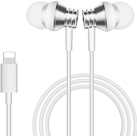 Aothing in-Ear Headphones Compatible with iPhone 11 Pro iPhone X/XS Max/XR iPhone 8/8 Plus iPhone 7/7 Plus, MFi Certified Earbuds with Microphone Controller Wired Earphones