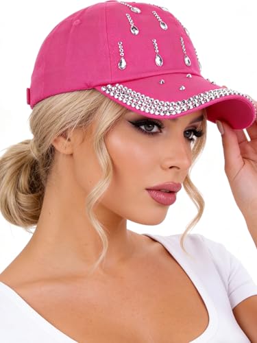 Gorra de béisbol con rhinestones para mujer miniatura 6