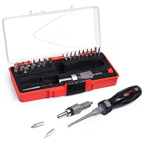 ValueMax 40-in-1 Multibit Screwdriver Set, Screwdriver with 35 Bits, Phillip Hex Bits with Case,Ideal for Smartphone, Tablet, Console, Laptop, Watches Repairing Cover