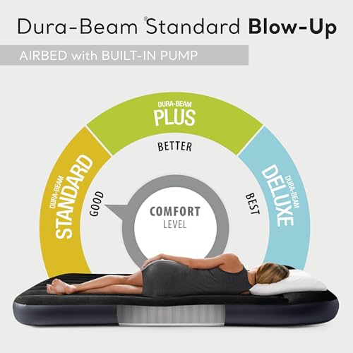Image of INTEX Dura-Beam Standard Pillow Rest Air Mattress: Fiber-Tech