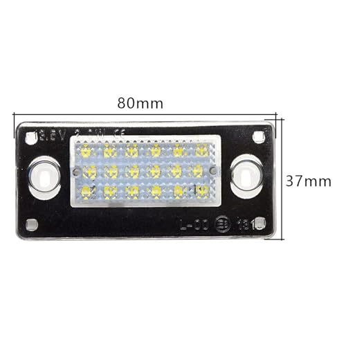 Luz de matrícula LED Canbus para solucionar error de bombilla en Audi A3 3