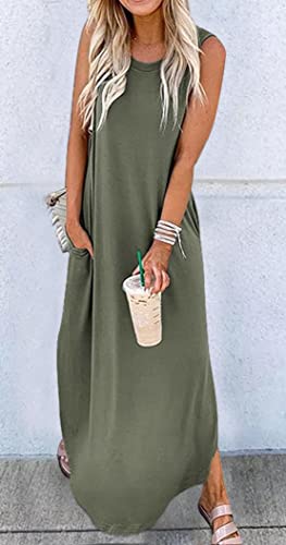 Image of CHUNTIANRAN Maxi Dresses for Women Summer Outfits Boho Beach Long Dresses Casual Sundresses Resort Wear for Women 2026