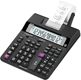 Casio HR-200RCE - Calcolatrice per la stampa Display, LCD a 12 cifre, Nero