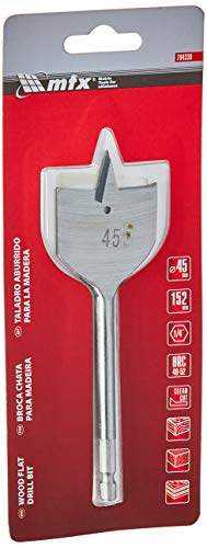 Broca Chata Para Madeira, 45 Mm, Comprimento 6 Pol. - 150 Mm Mtx