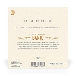 D’Addario J55 Jeu de corde pour Banjo - Les Beatles, Paul McCartney, John Lennon, RIngo Starr, George Harrison D'Addario J55 Jeu de corde pour Banjo – Image 3