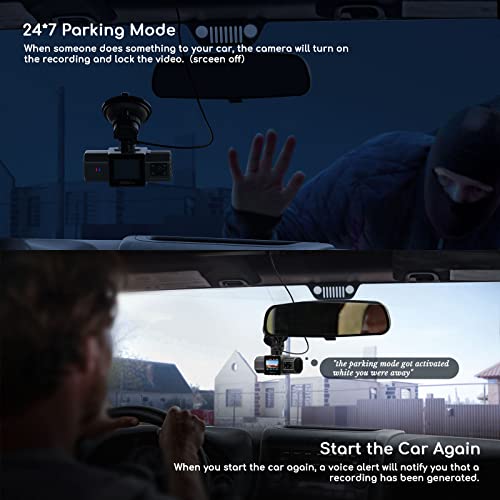 Cooau 2.5K Dual Dash Cam, Built-In Gps Wifi, 1440P Dash Cam Front And Inside With Infrared Night Vision, Dash Camera For Cars With Parking Mode,Loop Recording (D20S) #TOP7