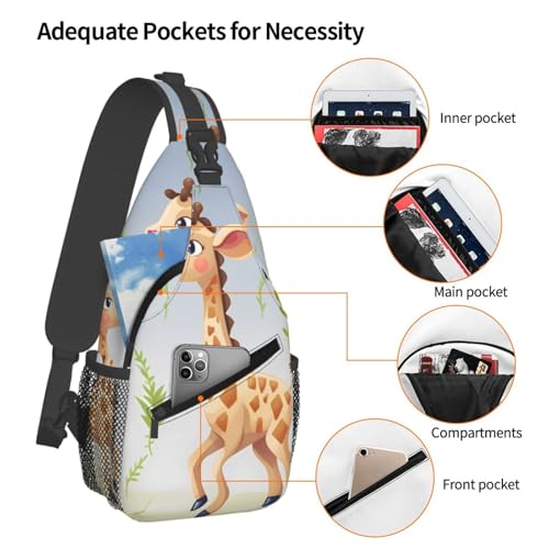Bolso bandolera cruzado para hombre negro miniatura 4