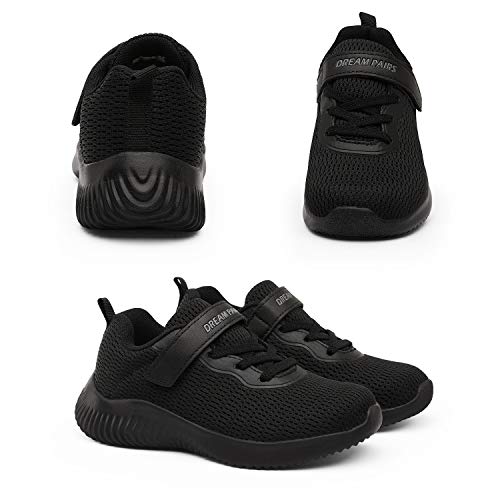 Dream Pairs Unisex-Child Breathable Tennis Running Shoes Athletic Sport Sneakers, Black Monochrome -12 Little Kid (Krider-1) #TOP6