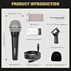 STABCL Professional XLR Microphone Wired Set, Metal Vocal Dynamic Microphone with 13FT XLR Male to XLR Female Cable, Mic with Switch Set. Corded Microphone for Karaoke, Speaker, Singing, Recording #1