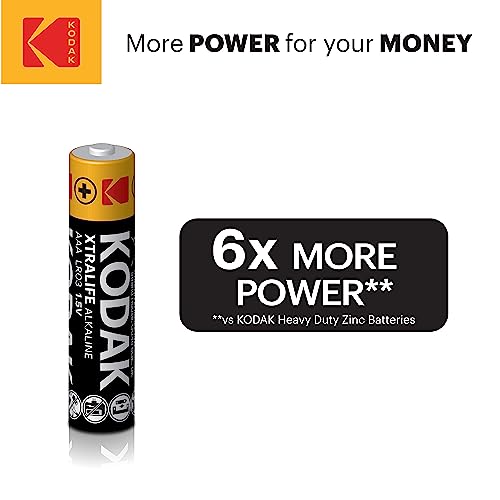 Kodak Aa Batteries - Alkaline Batteries, 1.5V Mignon Lr06 Mn1500 Am3 Battery Pack (60 Count) (Qty 60.) #TOP1