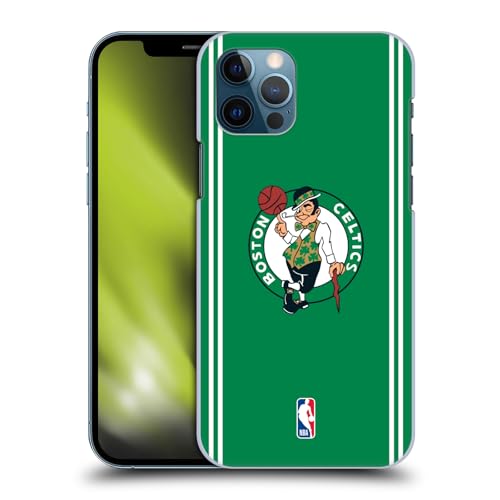 Head Case Designs sous Licence Officielle NBA Design Vert Boston Celtics Logo Coque Dure pour l'arrière Compatible avec Apple iPhone 12 / iPhone 12 Pro