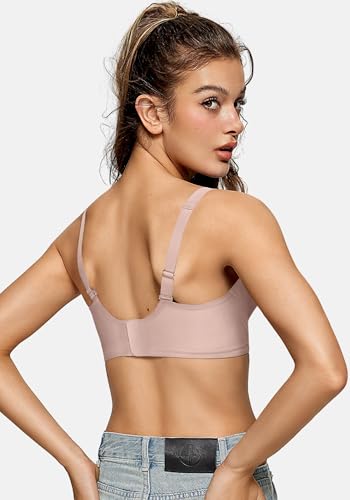 OEAK Womens Deep V Bras Comfortable Bras Support Push Up Bralettes Low Cut no Underwire Bras Plunge Seamless Tshirts Bras - Image 4