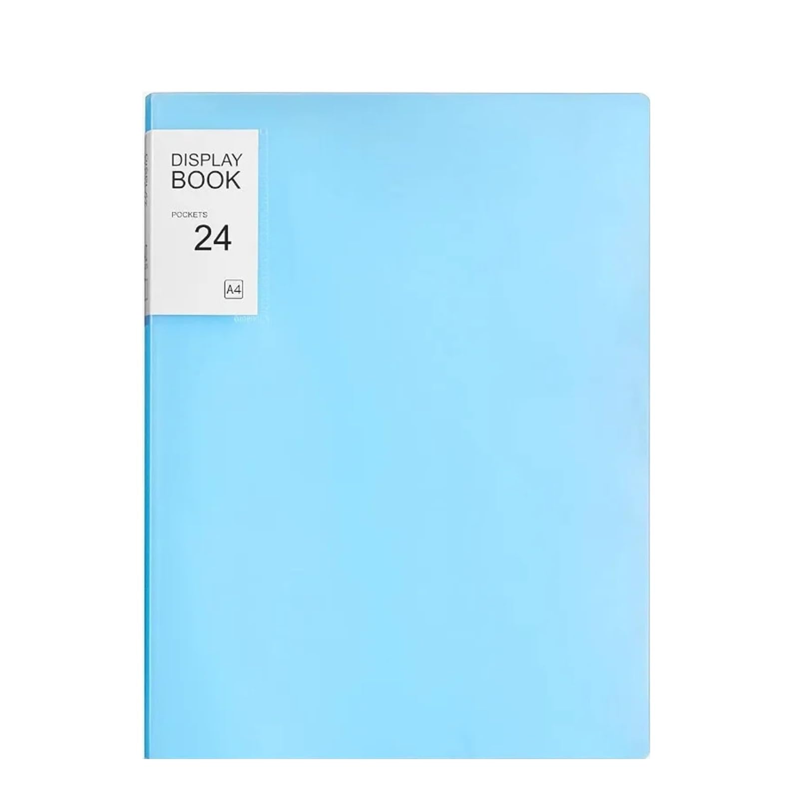 Carpeta de 4 Uds con fundas plástico, carpeta libros presentación portafolio arte 24 bolsillos, 8,5X11 pulgadas para Oficina,Colección