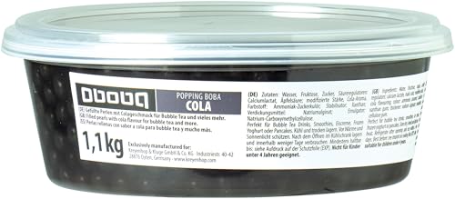 OBOBA Pérolas recheadas com sabor de cola para chá Bubble e muito mais - 1 x 1,1 kg