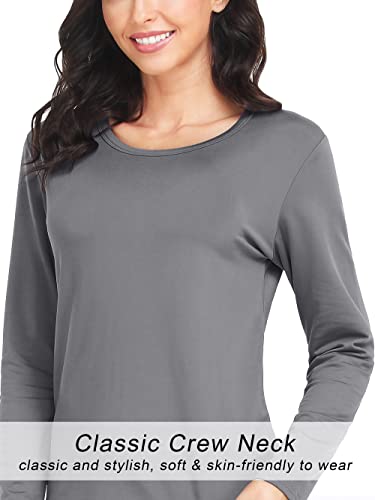 URATOT 2 Sets Women’s Thermal Underwear Set Fleece Lined Thermal Underwear Soft Long Top Bottom Set for Women Cold Winter2