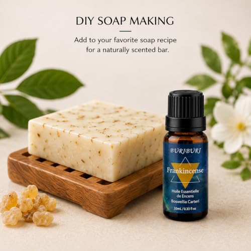 Image of BURIBURI Sandalwood Frankincense Essential Oil Set for Diffusers 2x10ML
