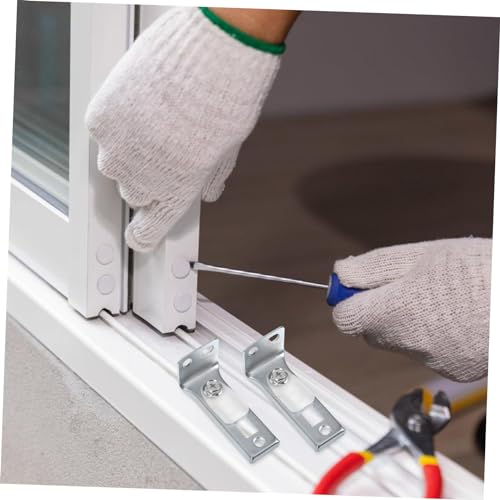 Kit de herrajes para puertas plegables de clóset DOITOOL 1Set, piezas de reparación para puertas corredizas, instalación duradera para rieles de puertas de clóset para entusiastas y profesionales DIY miniatura 5