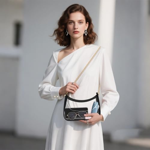 Clear Bag for Stadium Events, Clear Purses for Women Stadium Crossbody, Checkered Concert Bag Shoulder Handbag2