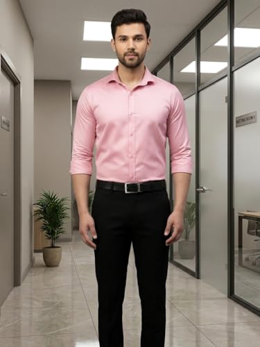 Image of DEELMO Combo of Men's Stylish Solid Satin Casual Shirt for Men Full Sleeves| Poly Satin Silk Shirt Pack of 2