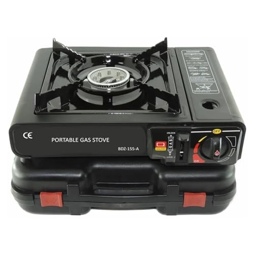 Image of Portable Gas Stove for Camping Stove for Outdoor Cooking with Carrying Case Butane Ges Stove For Outdoor, Travel Hiking Traking By Astrophile Camping Stove lpg Gas Travelling Stove for Cooking