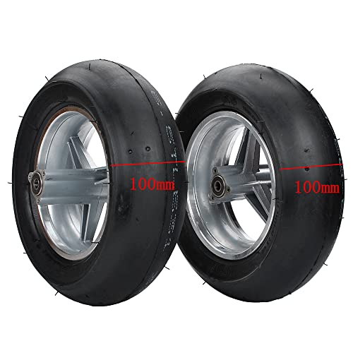 Pocket bike Front 90/65-6.5 rear 110/50-6.5 Smooth Tires Tire Suitable for 2 stroke Front and Rear Tire Accessories of Rocket motor scooter Mini Motorcycle (One Front 90/65-6.5 (tire + wheel)) - Image 3