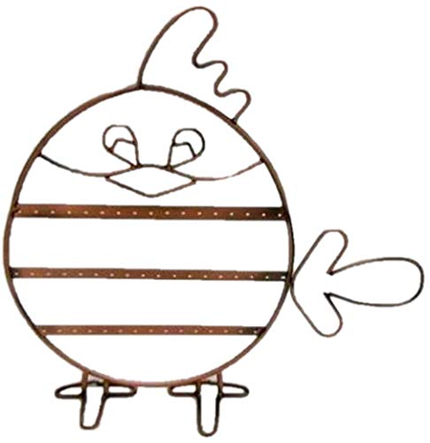 R&F srls Espositore Gallo Gallina Rame portaorecchini portagioie Orecchini