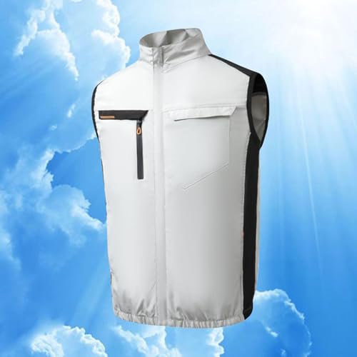 Cooling Vest for Men AC Jacket with 2PCS Fans Ice Cool Air Conditioned Shirt Lightweight Outdoor Workwear for Hot Summer2