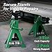 Hydraulic PRO Jack Stands 3 ton, Car Jack Stand with Double Security Locking Pins 6000 lbs Capacity, 2 Pack