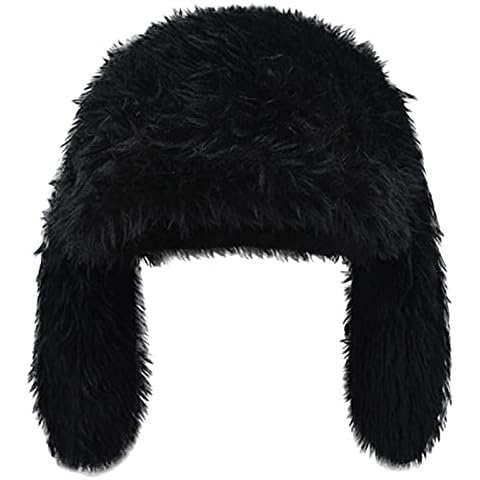 HENWASAI Y2K Fuzzy Bunny Hat Cover