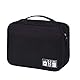 HCFGS Elektronische Tasche - Elektronik zubehör organisator - universal travel Kabel Organizer Tasche (Schwarz)