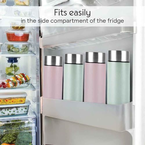 Image of Borosil 1000 ml Hydra Coolsip Mint Stainless Steel Water Bottle | ISI Certified, Made in India | Single Wall, Leakproof| Bottle for Office, School, College & Gym | 1 Year Warranty