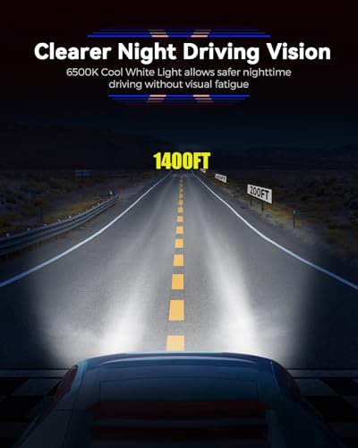 Image of SEALIGHT 9006 Fog Light Bulbs, 40,000LM, 6500K Cool White, 2-Pack