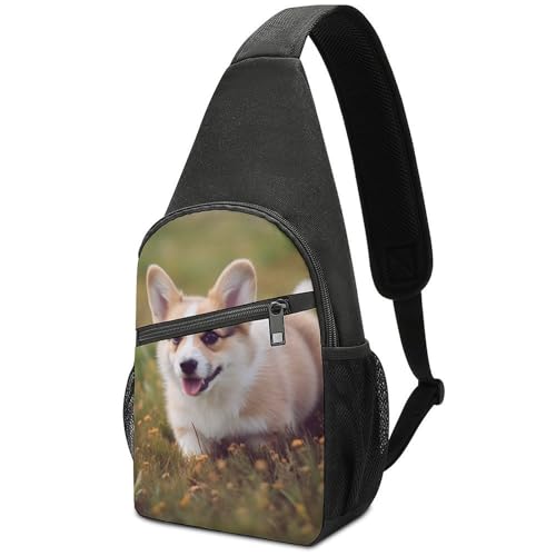 Mochila Deportiva Corgi Puppy de Hombre y Mujer miniatura 1