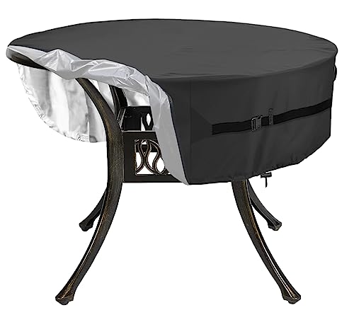 Dalema Capa para Mesa Redonda para Área Externa, Capa para Mesa Redonda de Pátio 600D Resistente, 10