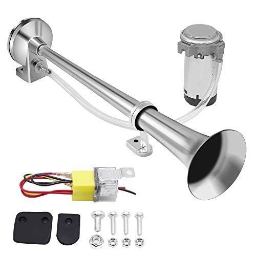 EONLION 12V Air Horn 150db Loud Single Trumpet Train Horn with Compressor