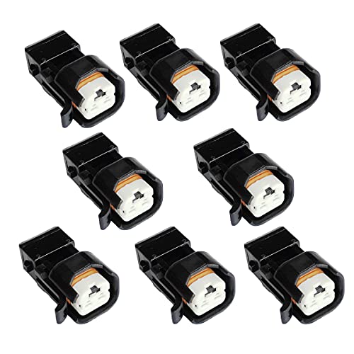 DEVMO 8Pcs Fuel Injector Connectors Adapter Plug LS1 EV1 to EV6 EV14 USCAR LS2 LS3 LSX LT1 Fuel Injector Connectors Adapter by DEVMO - Used condition - CA$22.31