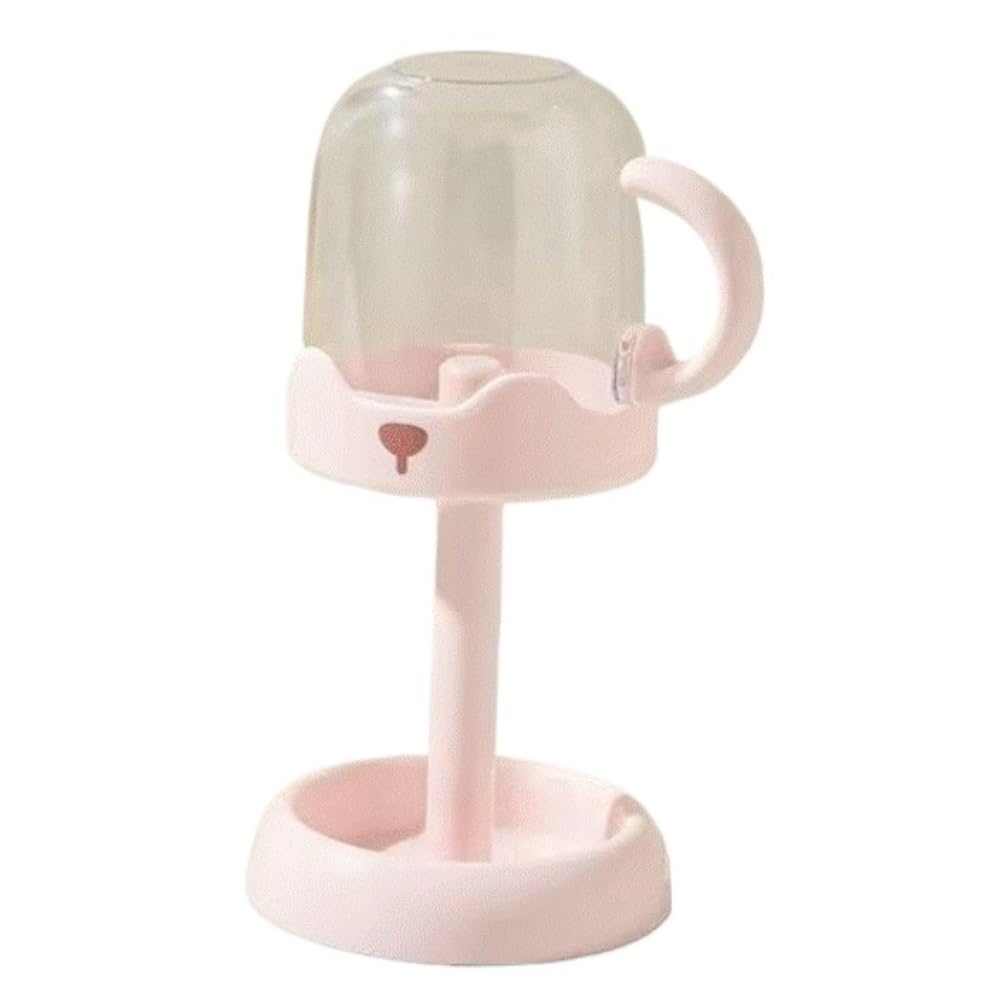 Portacepillos de Dientes para Familia Juego De Soporte For Cepillo Dientes Tamaño Viaje, Portátil Y Taza Lavado Cocinas(Pink)