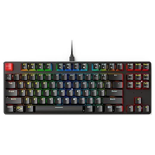 Glorious Modular Mechanical Gaming Keyboard - TENKEYLESS (87 Key) - RGB LED Backlit, Brown Switches, Hot Swap Switches (GMMK-TKL-BRN)