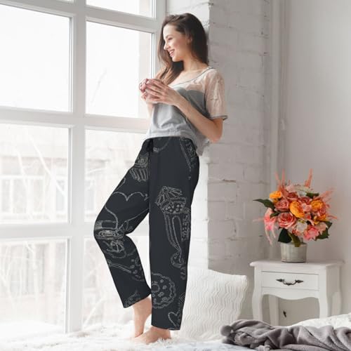 Pantalon de survêtement ample cocooning pour l'après-midi thé noir - 7