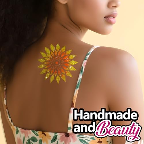 image for LEOBRO Yellow Glitter, 100g / 3.5 oz Iridescent Yellow Fine Glitter fo