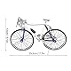 Mini-Fahrrad-Modell-Ornament, 1:10 Hochsimulierte Legierung, Retro-Fahrrad-Kollektionen, Miniatur-Figur, Kreatives Fahrrad-Figuren-Dekor