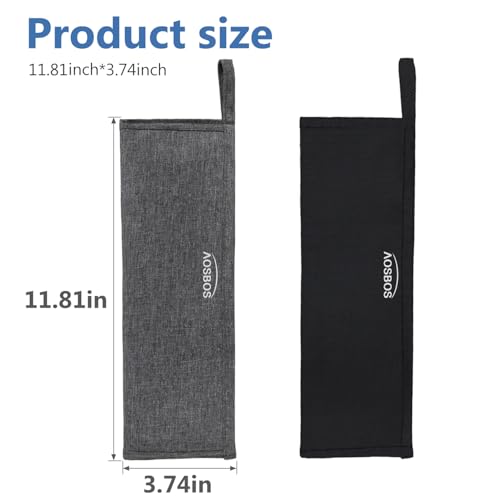 Estuche reutilizable para pitillos metálicos Aosbos (2-pack, 11.8 in) miniatura 6