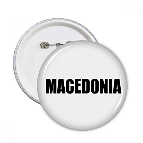 Broches rondes Macédoine Country Noir pour masquer les imperfections des vêtements usés