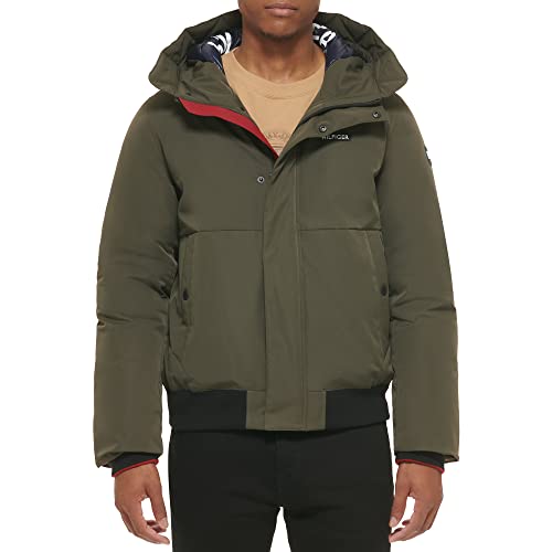 Image of Tommy Hilfiger Men's Arctic Cloth Hooded Bomber
