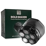 BETTER BE BOLD – Glatzenrasierer & Glatzencreme Anti-Shine 50ml SET – Mattierende Pflege für Glatze 0–3 mm – Beruhigt nach der Rasur – ohne Schnittgefahr und Hautirritationen – Shaver auch für Bart
