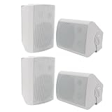 STUDIOFINIX 5.25 Inch 600W Outdoor Speakers Waterproof Wired, Passive Wall Mount Speakers for Patio