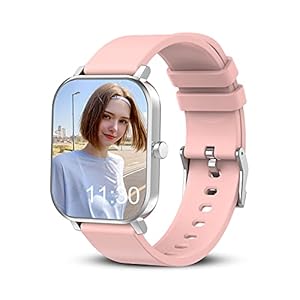 Smart-Watches-2021-Smart-Watch-for-Android-Phones-iOS-169-Touch-Screen-Fitness-Tracker-Sleep-Tracker-Heart-Rate-Monitor-Pedometer-Calorie-Counter-Waterproof-Smartwatch-for-Men-Women Smart Watch for Android Phones Compatible with iPhone Samsung, 1.69" Full Touch Screen Smartwatch with Heart Rate Monitor, Sleep Tracker, Message Call Reminder, Stopwatch, Fitness Tracker for Women