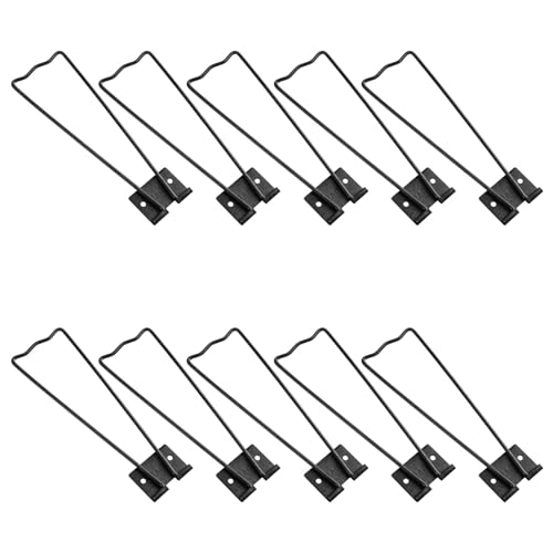 CIMAXIC 10pcs Home Picture Frame Pedestal Photo Frame Supporting Tool Simple Generous Glazed Iron Easel Prevents Photo Slipping Better Display for Studios and Office