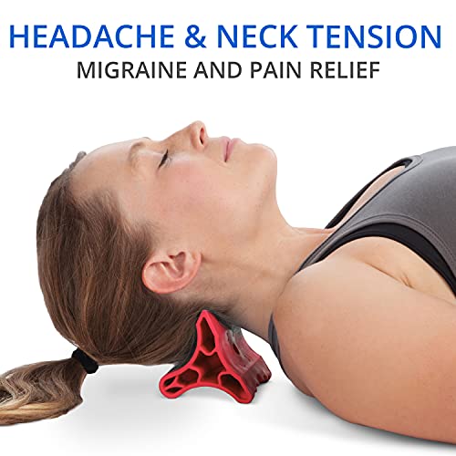 Davinci Tool Firm - Usa Made - Occipital Release Tool, Suboccipital Release Device, Red, Neck Wedge, And Still Point Inducer For Neck, Shoulder, Back & Tmj Pain Relief - Tension Headache Relief Device #TOP1